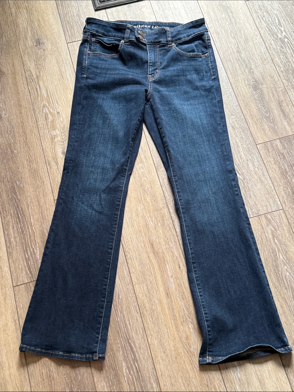 American Eagle Outfitters Dark Indigo Wide Leg Jeans
